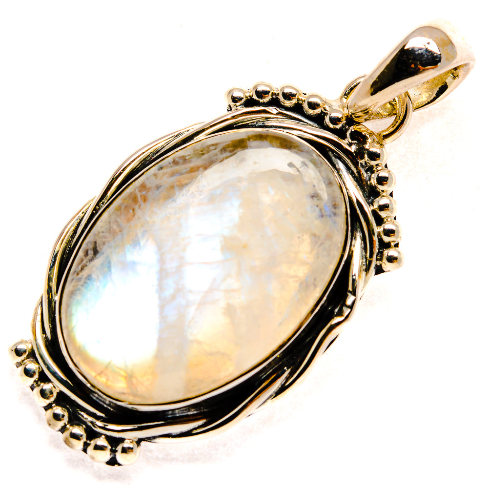 Rainbow Moonstone Pendants handcrafted by Anasilvercos - PD25219 - Photo 2