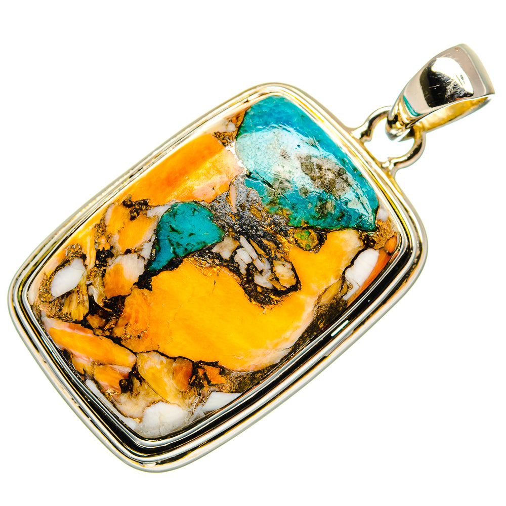 Spiny Oyster Turquoise Pendants handcrafted by Anasilvercos - PD25229 - Photo 2