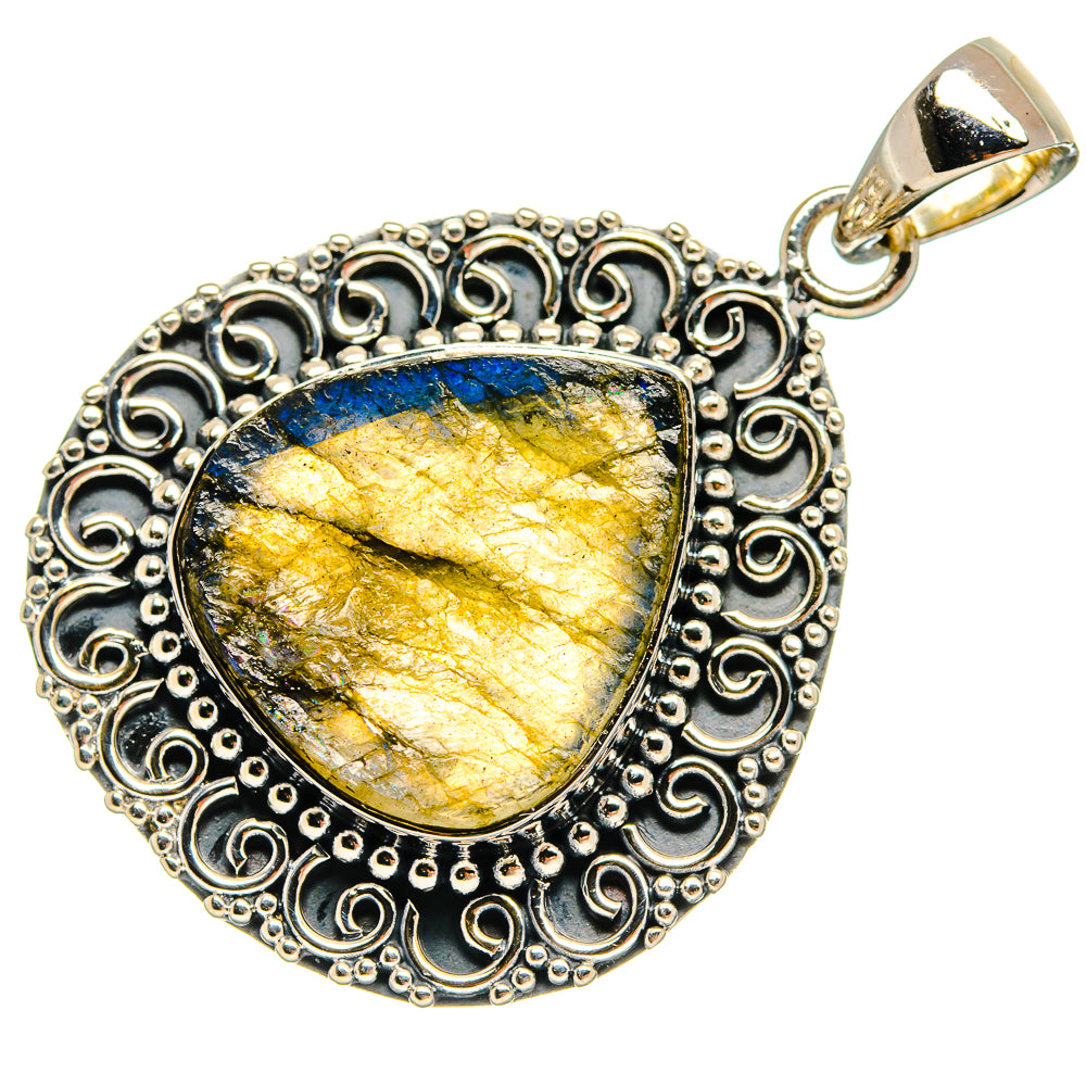 Labradorite Pendants handcrafted by Anasilvercos - PD25237 - Photo 2