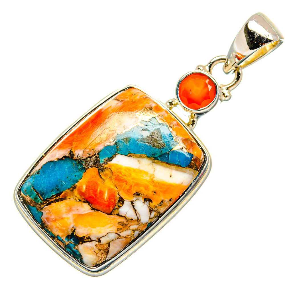 Spiny Oyster Turquoise Pendants handcrafted by Anasilvercos - PD25248 - Photo 2
