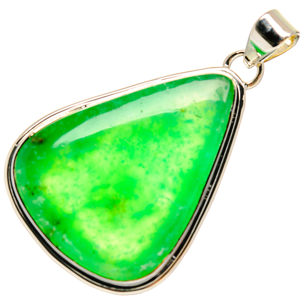 Chrysoprase Pendants handcrafted by Anasilvercos - PD25261 - Photo 2