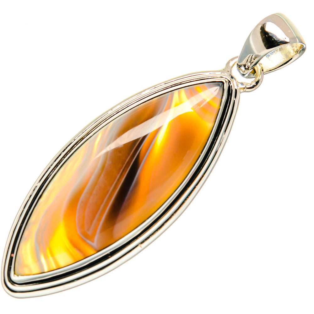 Botswana Agate Pendants handcrafted by Anasilvercos - PD25272 - Photo 2