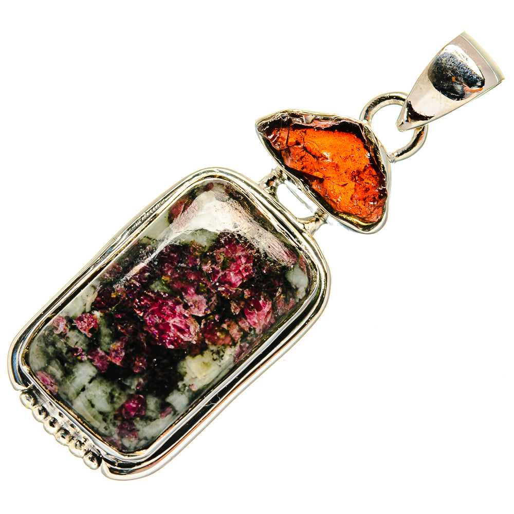 Russian Eudialyte Pendants handcrafted by Anasilvercos - PD25283 - Photo 2