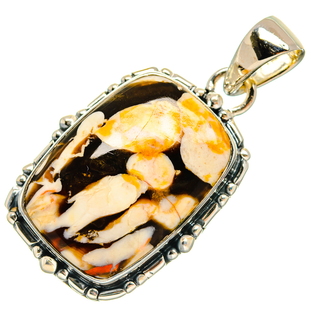 Peanut Wood Jasper Pendants handcrafted by Anasilvercos - PD25287 - Photo 2