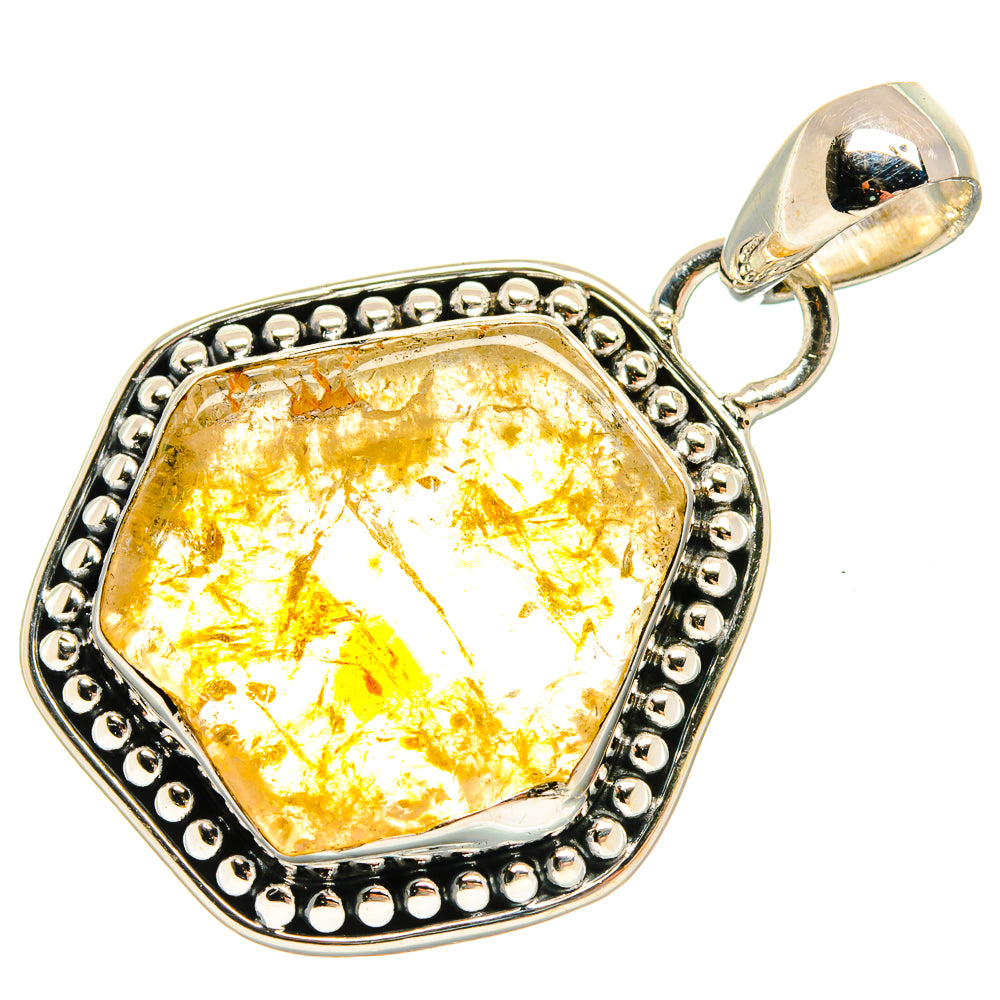 Citrine Pendants handcrafted by Anasilvercos - PD25319 - Photo 2