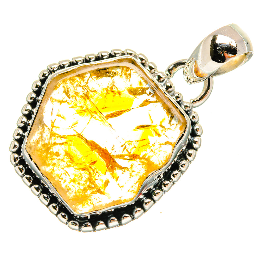 Citrine Pendants handcrafted by Anasilvercos - PD25321 - Photo 2