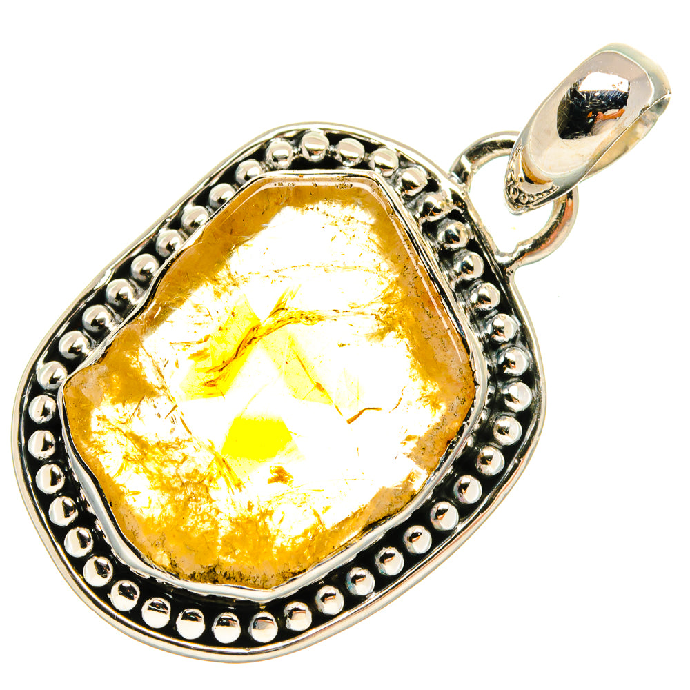 Citrine Pendants handcrafted by Anasilvercos - PD25323 - Photo 2