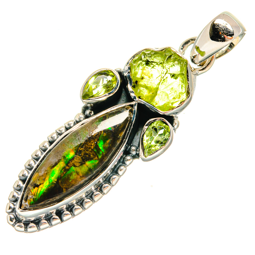 Ammolite Pendants handcrafted by Anasilvercos - PD25344 - Photo 2