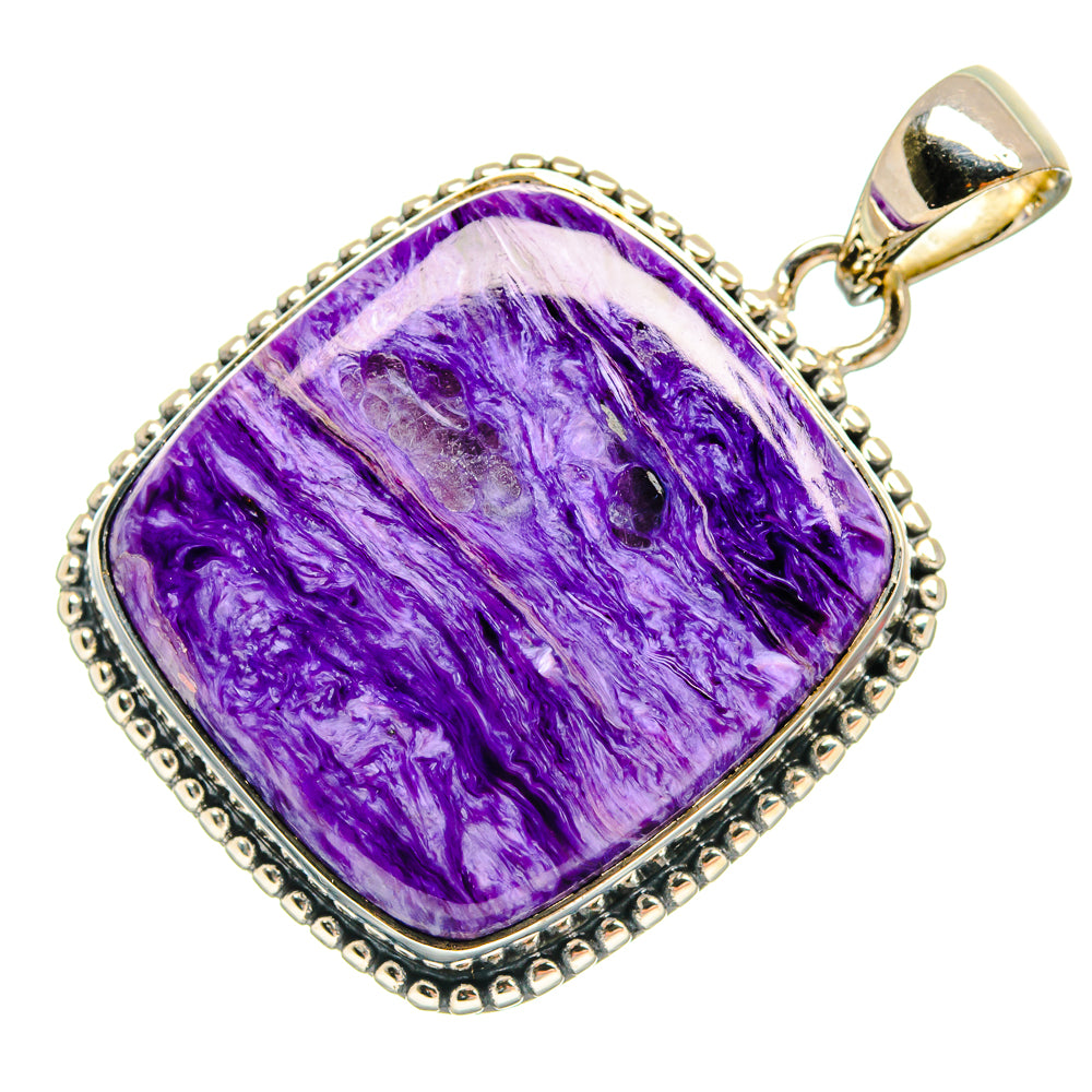Charoite Pendants handcrafted by Anasilvercos - PD25359 - Photo 2
