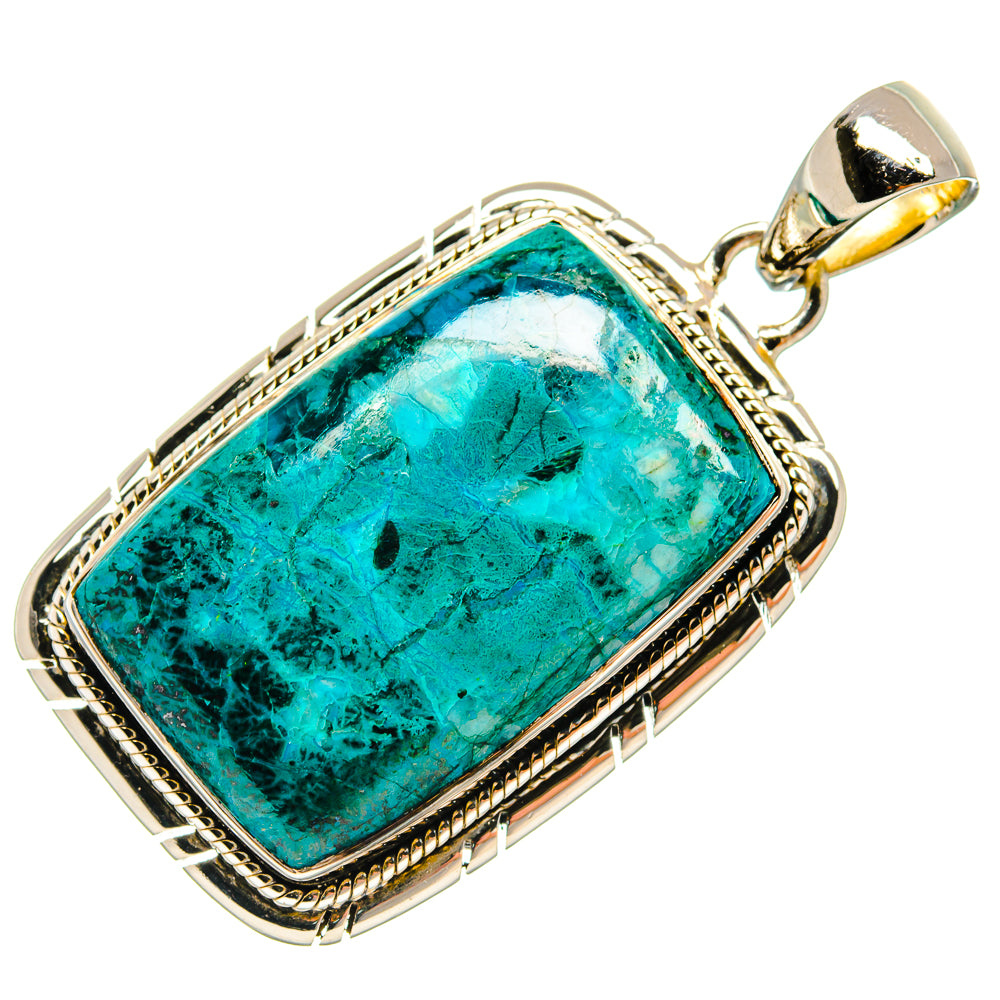 Chrysocolla Pendants handcrafted by Anasilvercos - PD25360 - Photo 2