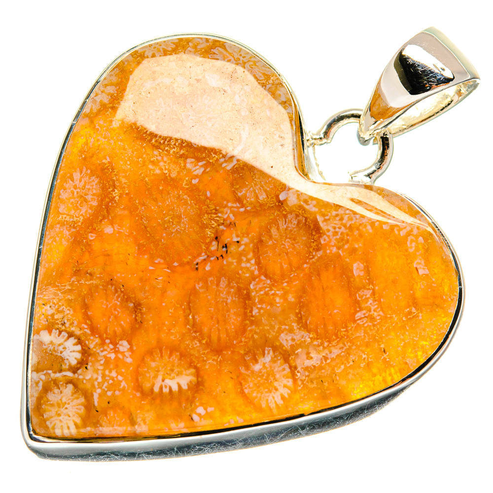 Fossil Coral Pendants handcrafted by Anasilvercos - PD25361 - Photo 2