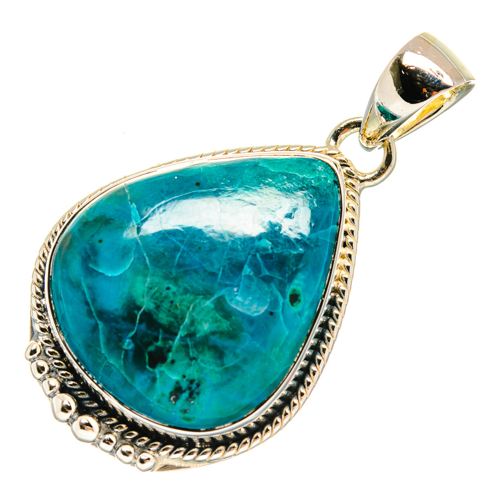 Chrysocolla Pendants handcrafted by Anasilvercos - PD25363 - Photo 2