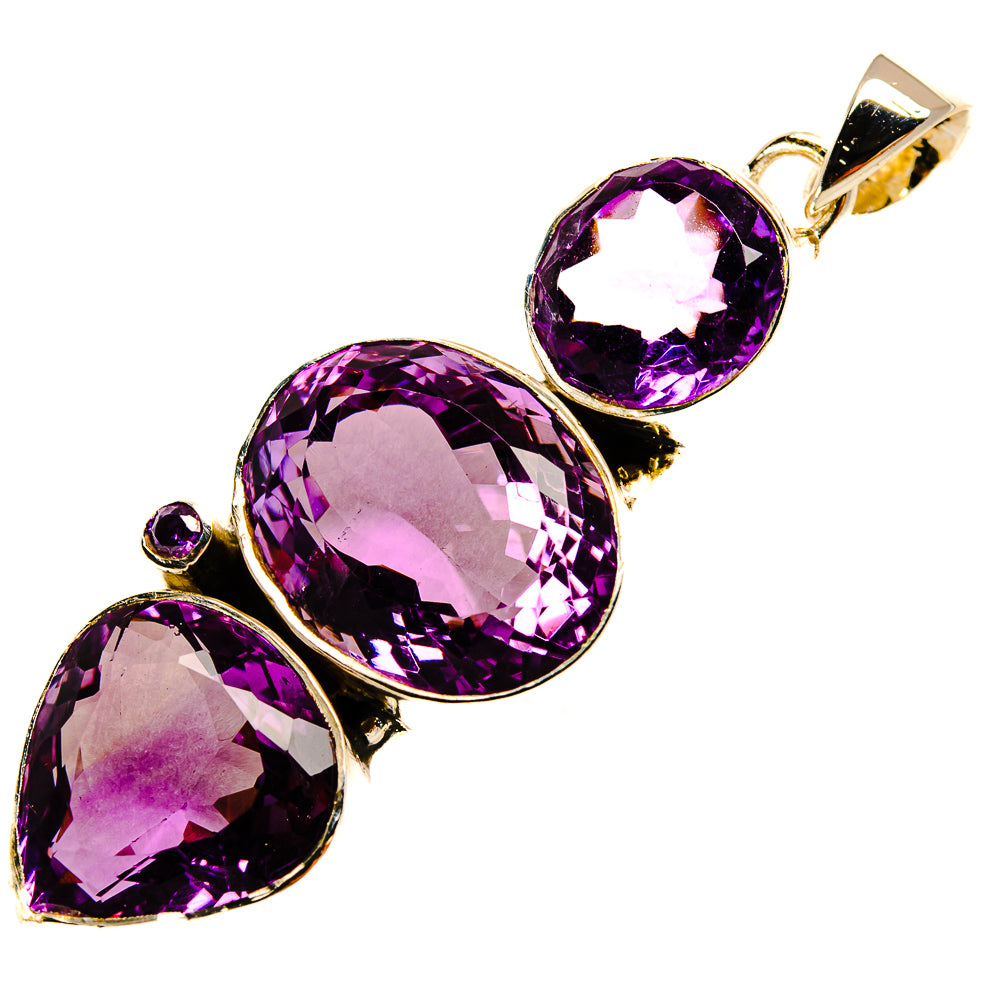 Amethyst Pendants handcrafted by Anasilvercos - PD25374 - Photo 2