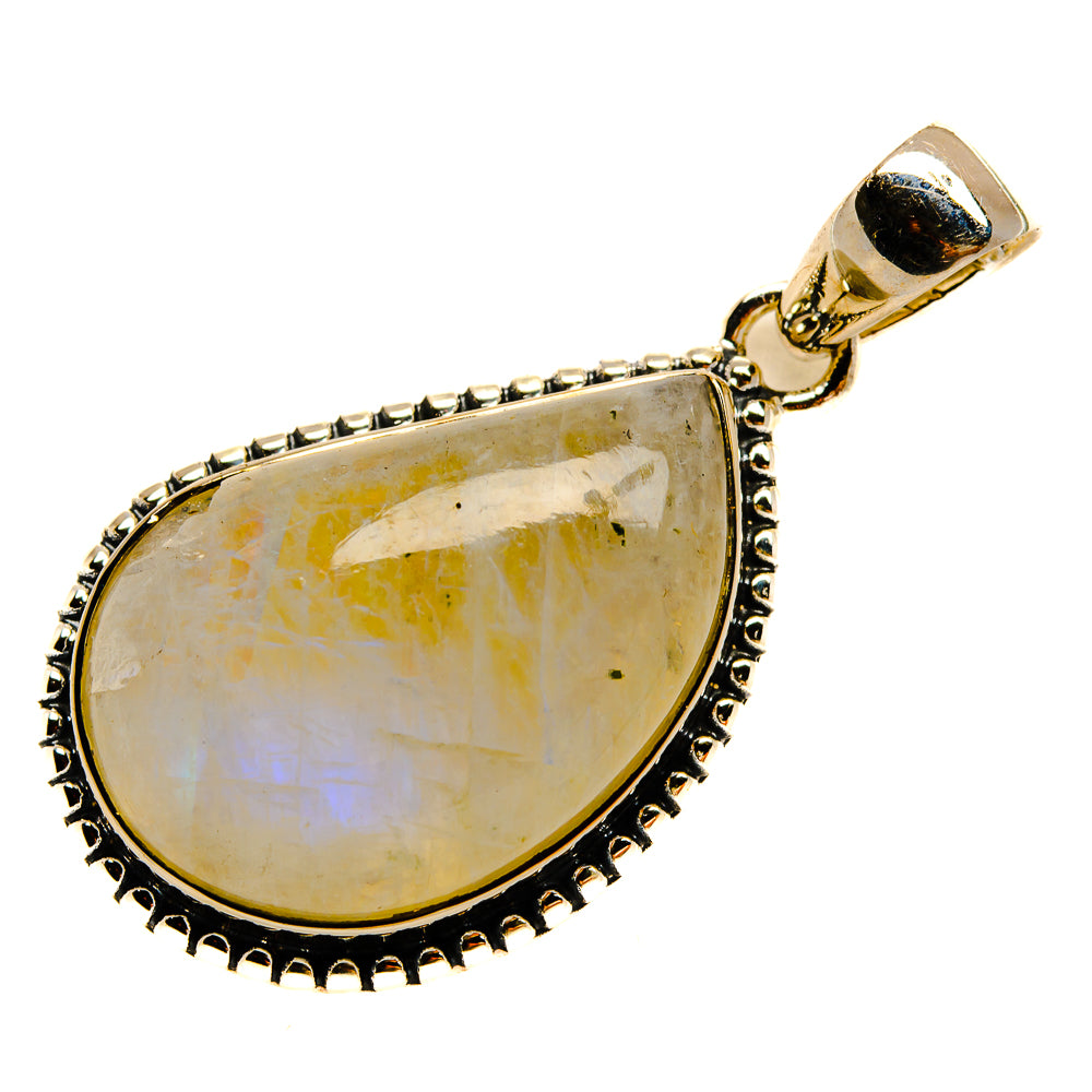 Rainbow Moonstone Pendants handcrafted by Anasilvercos - PD25390 - Photo 2