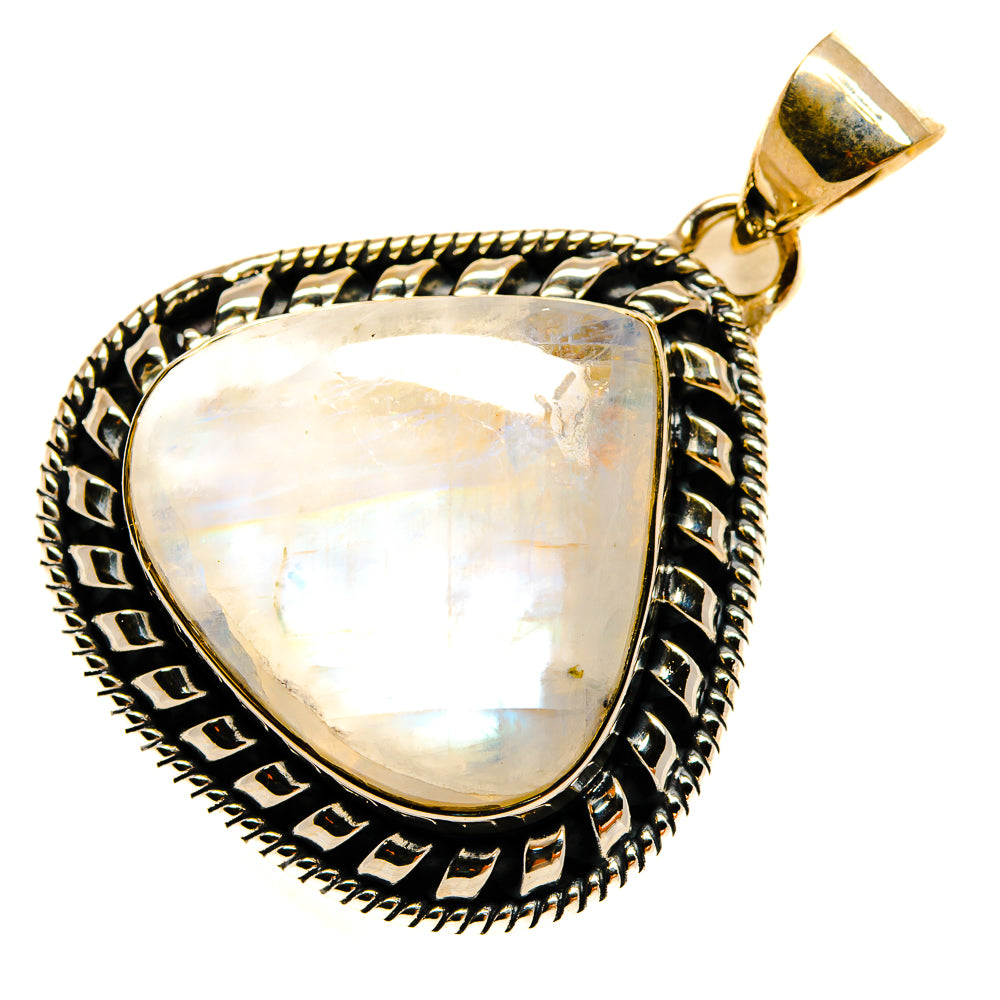 Rainbow Moonstone Pendants handcrafted by Anasilvercos - PD25391 - Photo 2