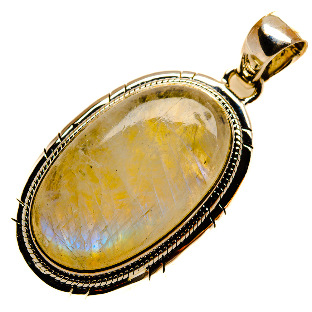 Rainbow Moonstone Pendants handcrafted by Anasilvercos - PD25394 - Photo 2