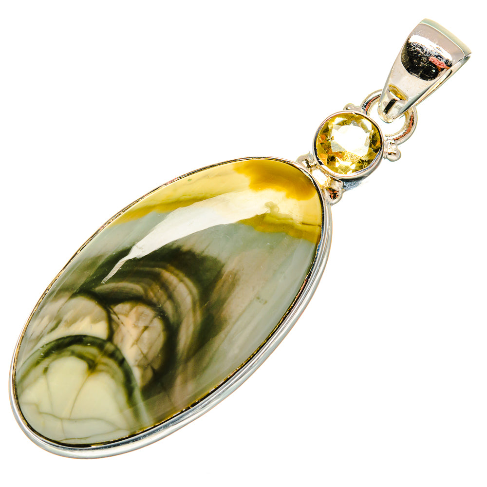 Polychrome Jasper Pendants handcrafted by Anasilvercos - PD25410 - Photo 2