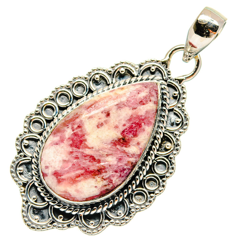 Pink Tourmaline In Quartz Pendants handcrafted by Anasilvercos - PD25415 - Photo 2