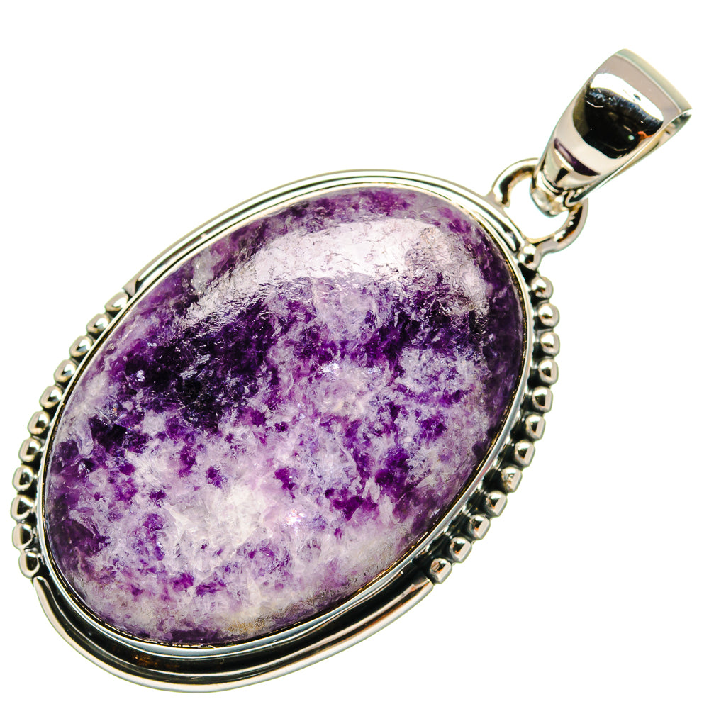 Lepidolite Pendants handcrafted by Anasilvercos - PD25417 - Photo 2