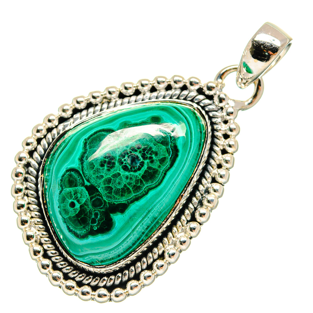 Malachite Pendants handcrafted by Anasilvercos - PD25441 - Photo 2