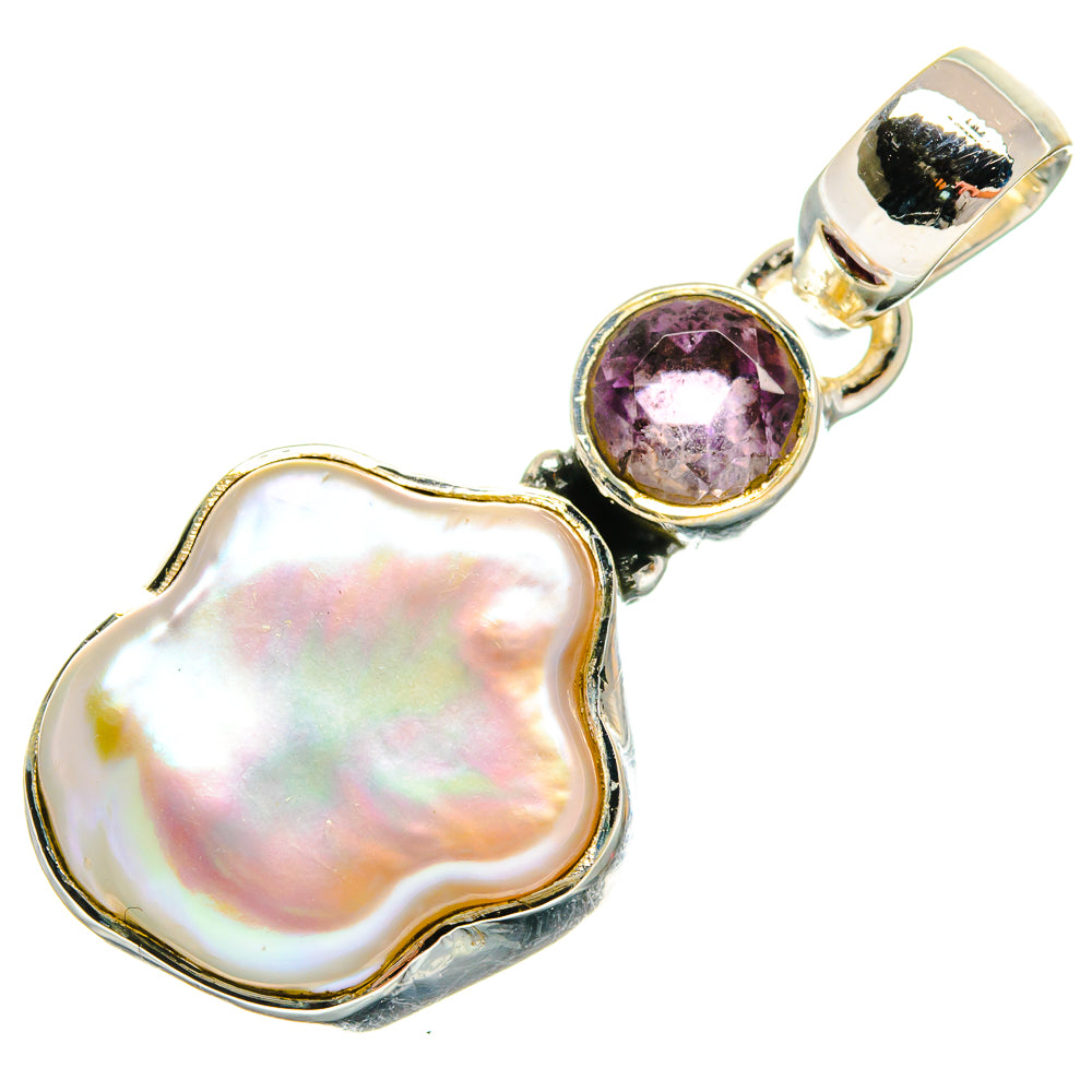 Mother Of Pearl Pendants handcrafted by Anasilvercos - PD25457 - Photo 2