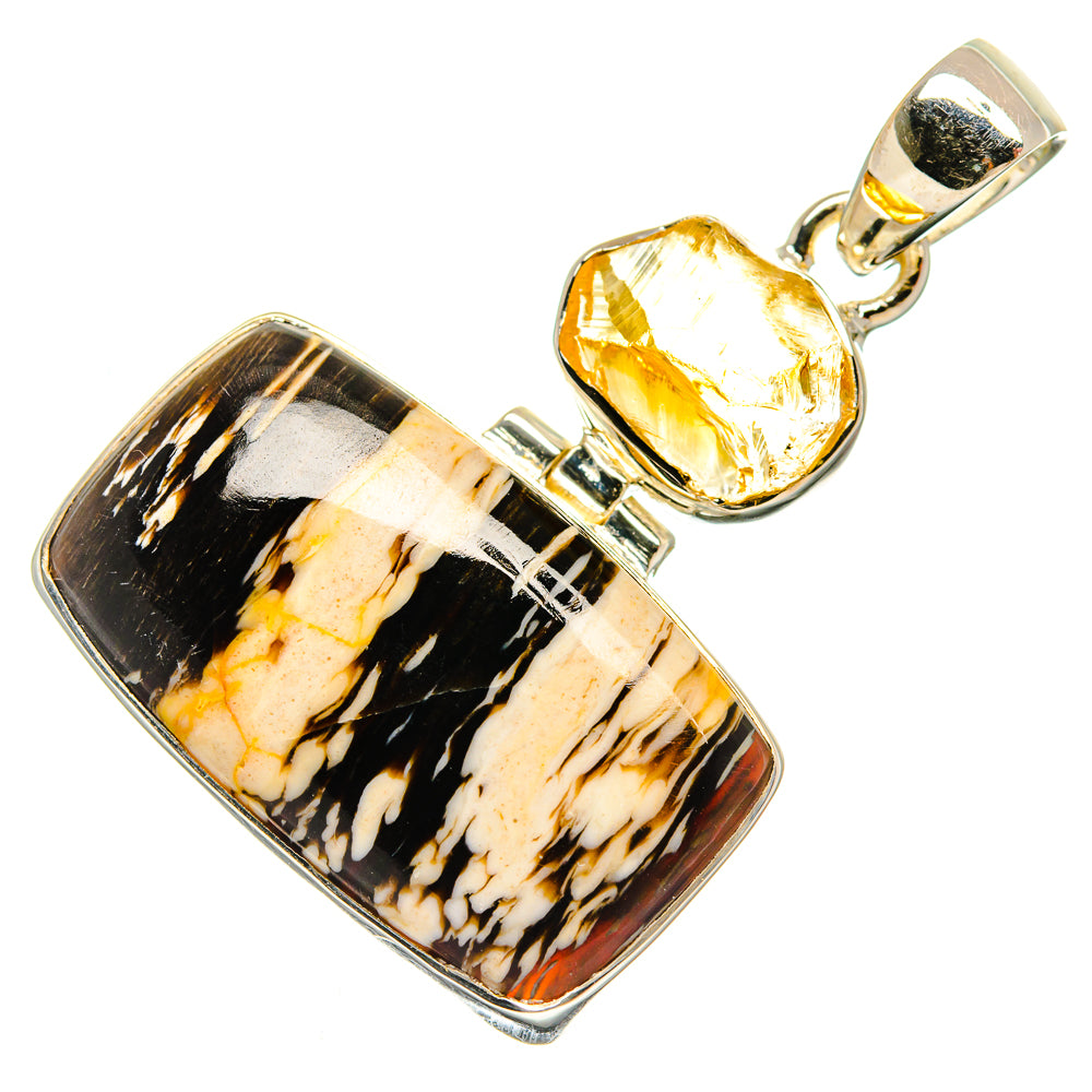 Peanut Wood Jasper Pendants handcrafted by Anasilvercos - PD25473 - Photo 2