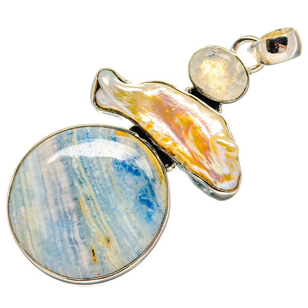 Blue Scheelite Pendants handcrafted by Anasilvercos - PD25488 - Photo 2
