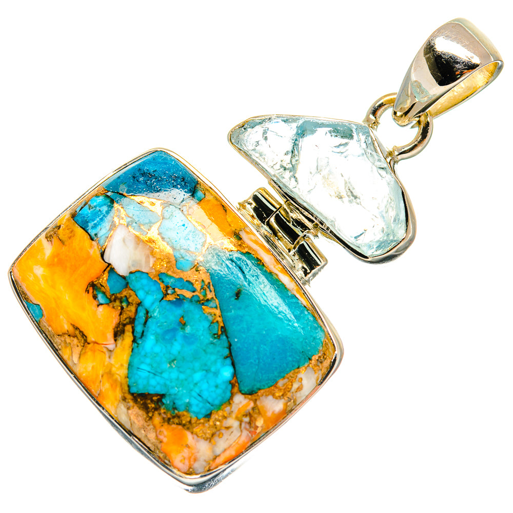 Spiny Oyster Turquoise Pendants handcrafted by Anasilvercos - PD25492 - Photo 2