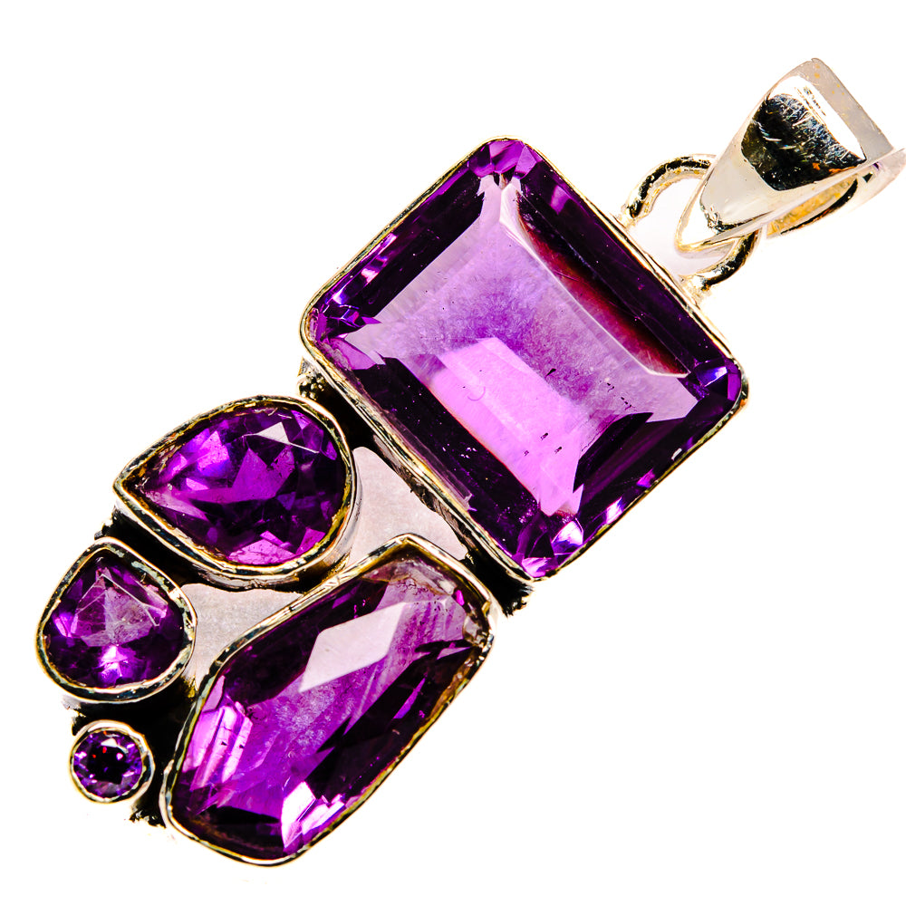 Amethyst Pendants handcrafted by Anasilvercos - PD25515 - Photo 2