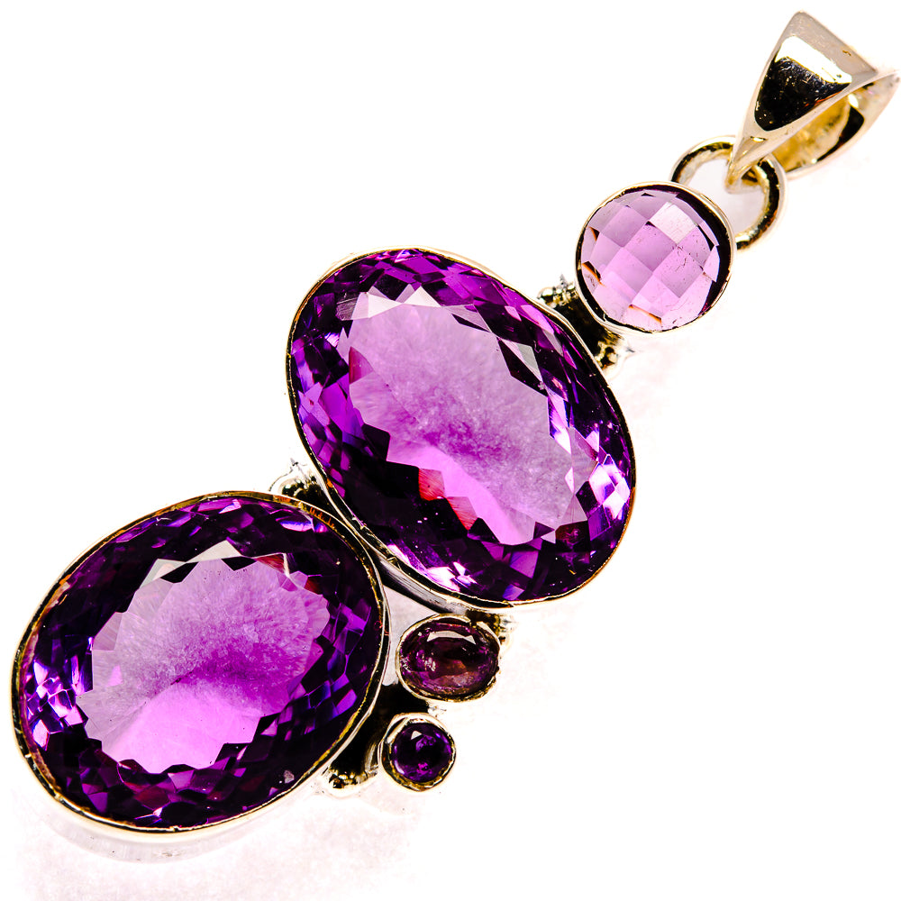 Amethyst Pendants handcrafted by Anasilvercos - PD25516 - Photo 2