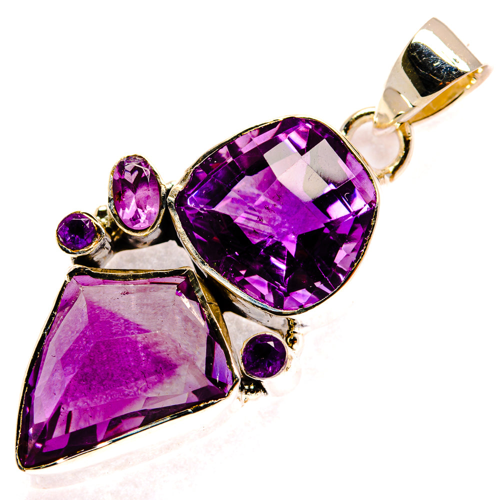 Amethyst Pendants handcrafted by Anasilvercos - PD25518 - Photo 2