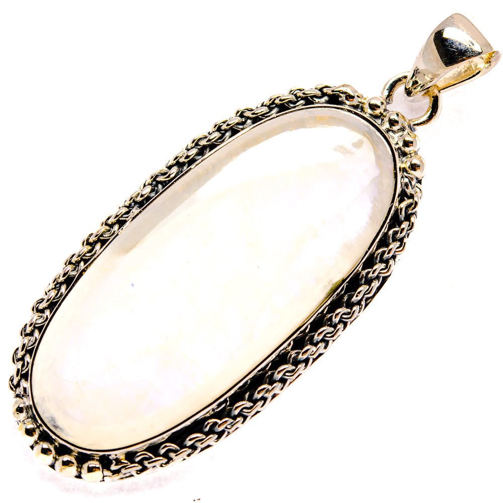 Rainbow Moonstone Pendants handcrafted by Anasilvercos - PD25525 - Photo 2