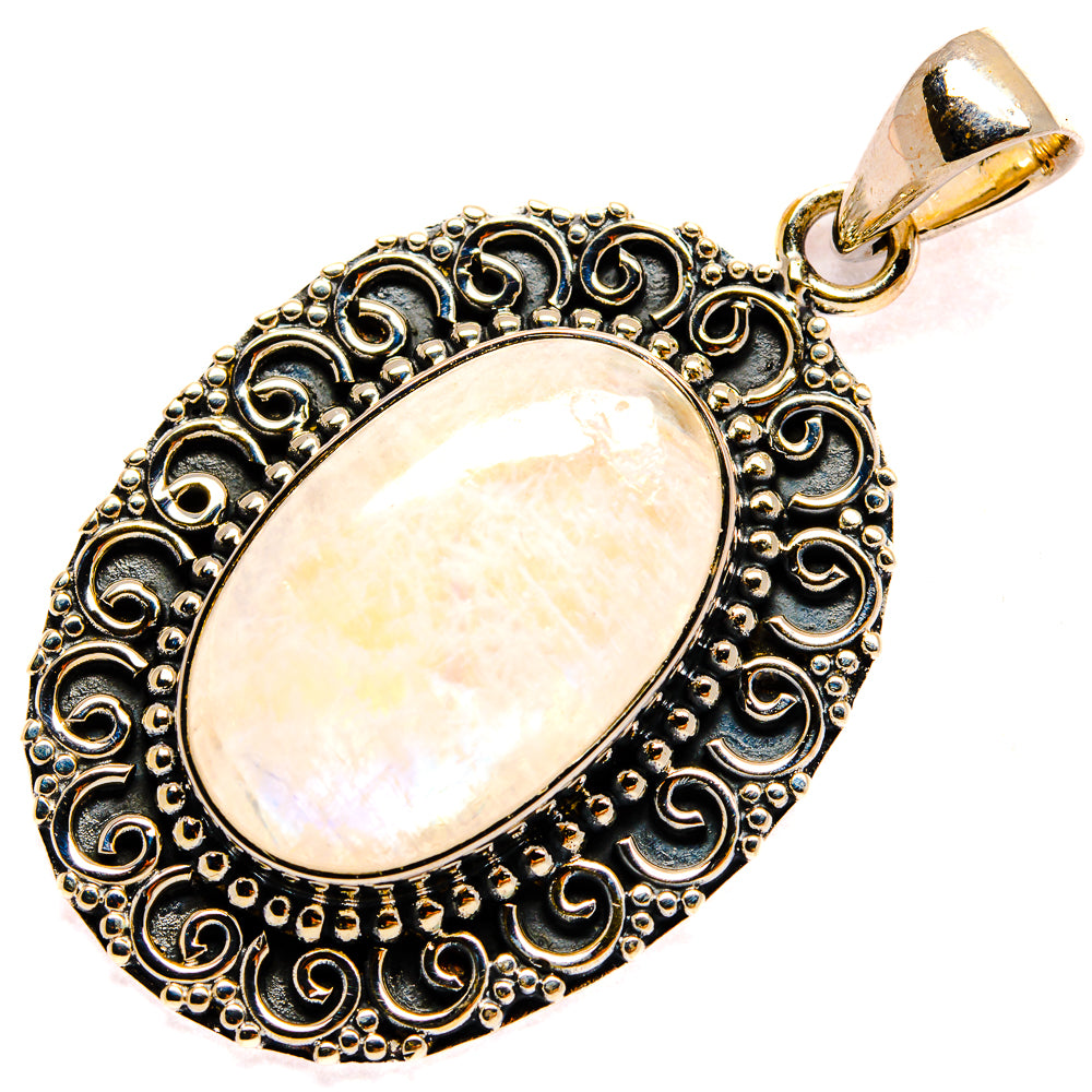 Rainbow Moonstone Pendants handcrafted by Anasilvercos - PD25526 - Photo 2