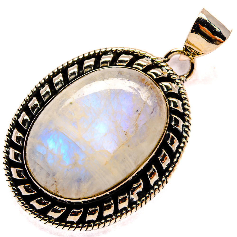 Rainbow Moonstone Pendants handcrafted by Anasilvercos - PD25528 - Photo 2