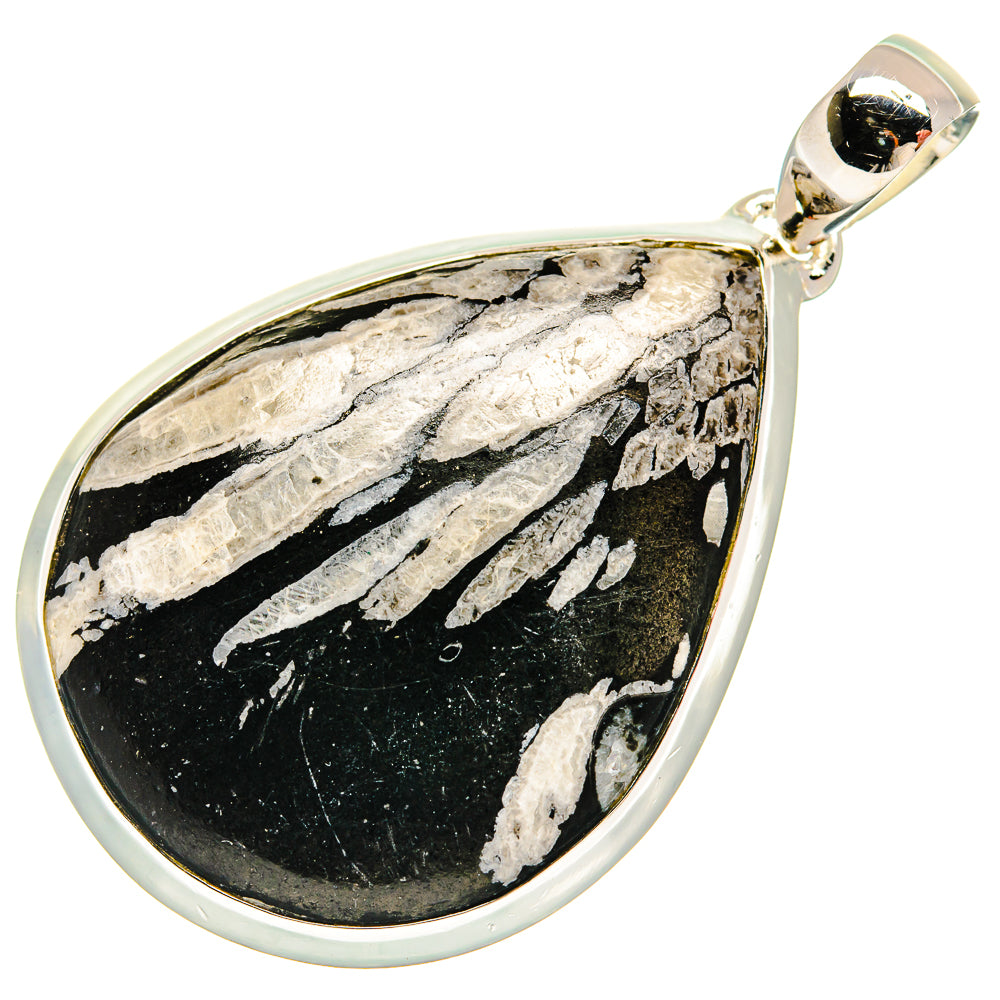 Chrysanthemum Stone Pendants handcrafted by Anasilvercos - PD25539 - Photo 2