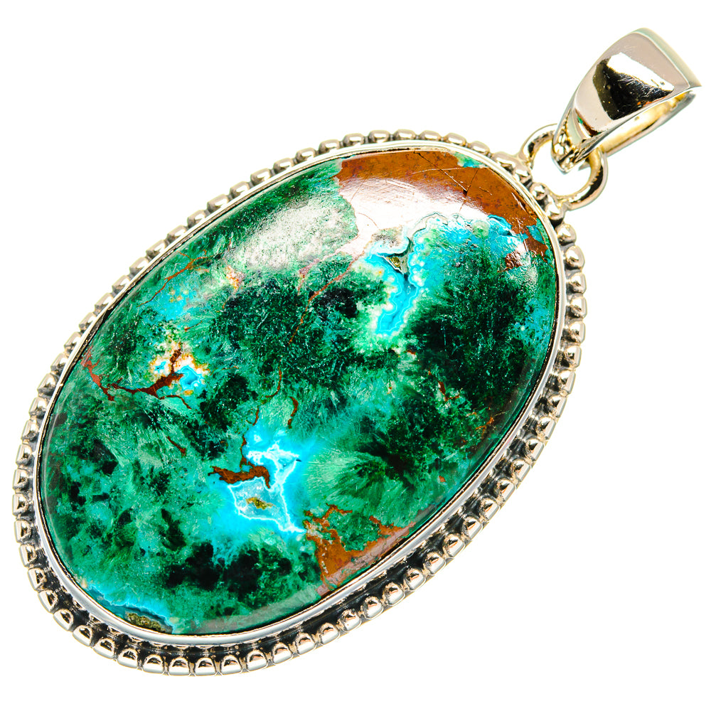 Chrysocolla Pendants handcrafted by Anasilvercos - PD25552 - Photo 2