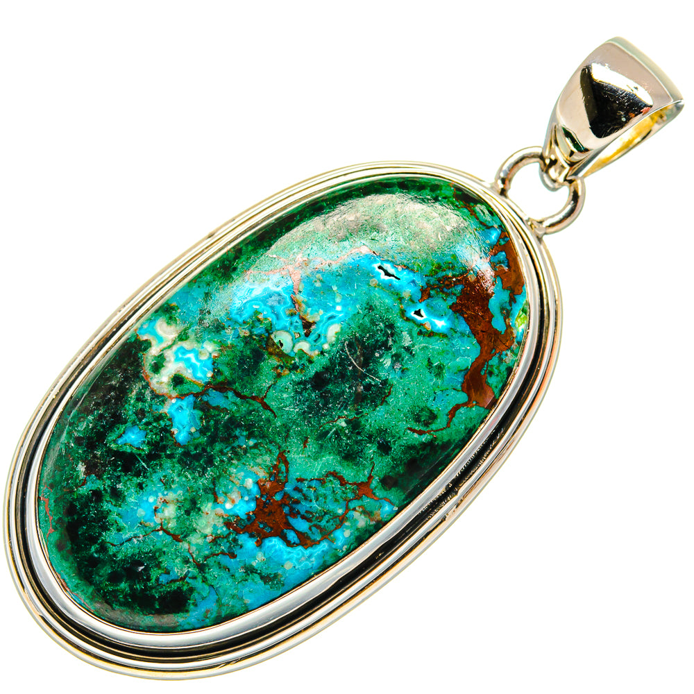 Chrysocolla Pendants handcrafted by Anasilvercos - PD25559 - Photo 2