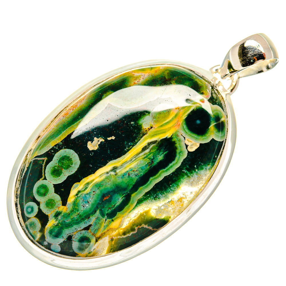 Ocean Jasper Pendants handcrafted by Anasilvercos - PD25561 - Photo 2