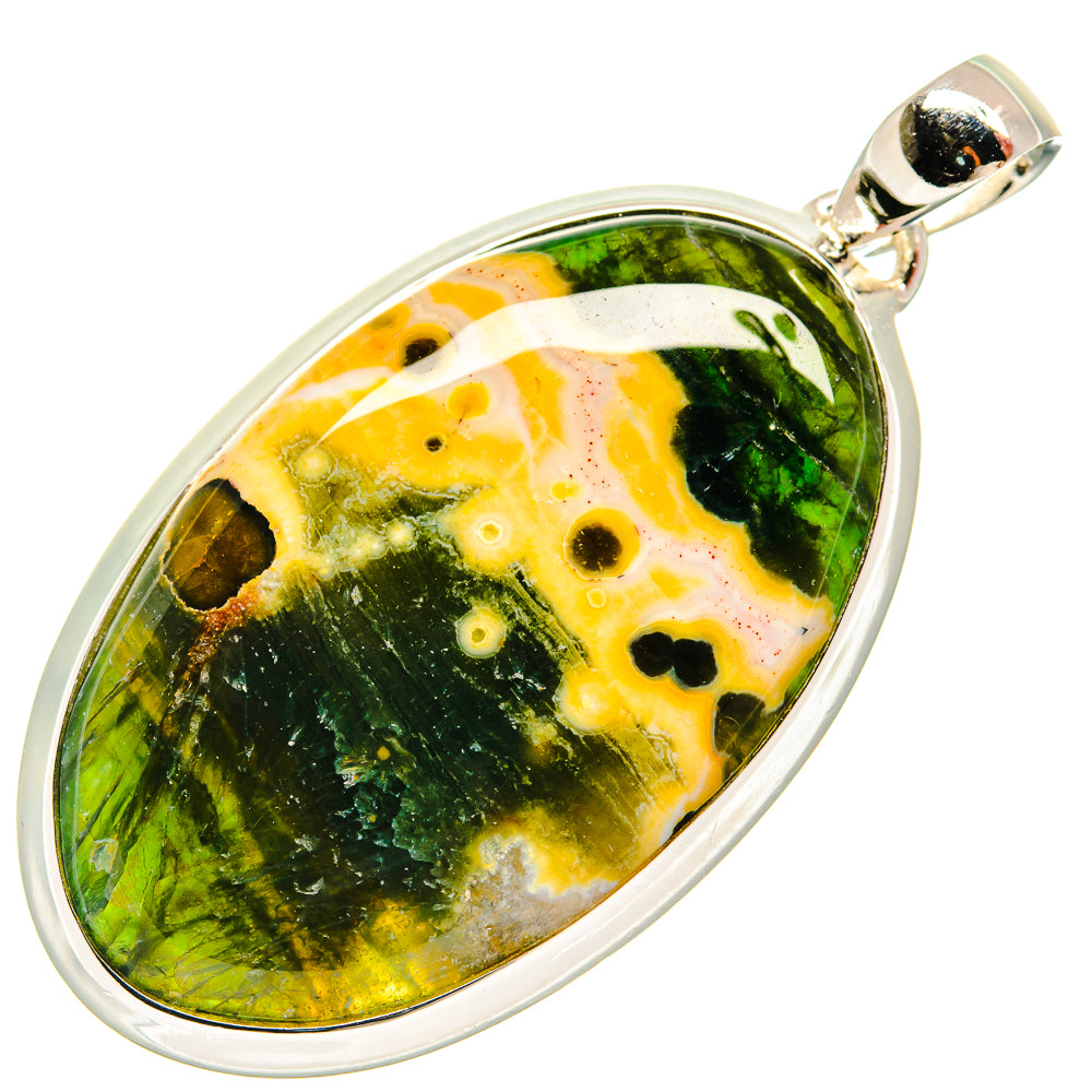 Ocean Jasper Pendants handcrafted by Anasilvercos - PD25562 - Photo 2
