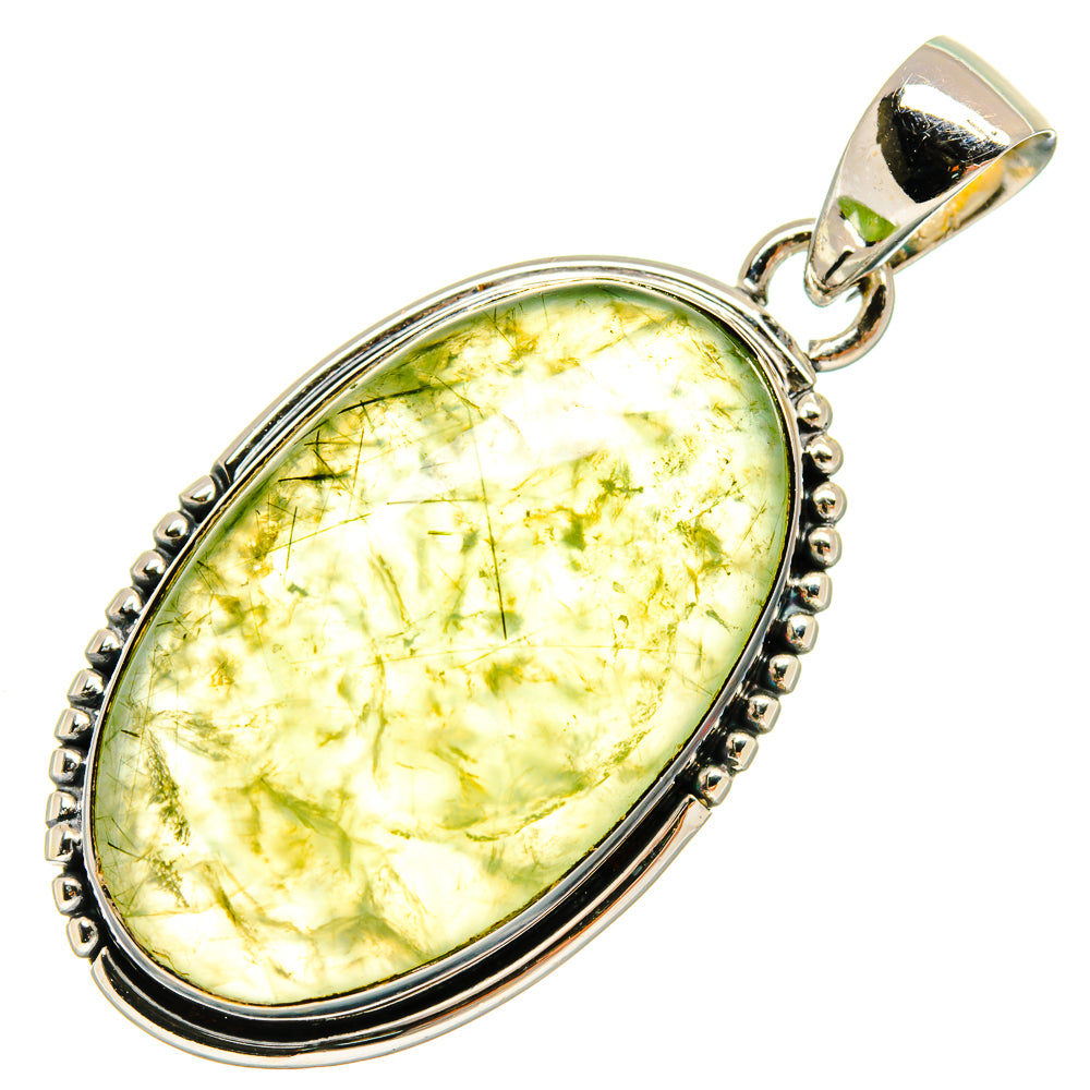 Prehnite Pendants handcrafted by Anasilvercos - PD25567 - Photo 2
