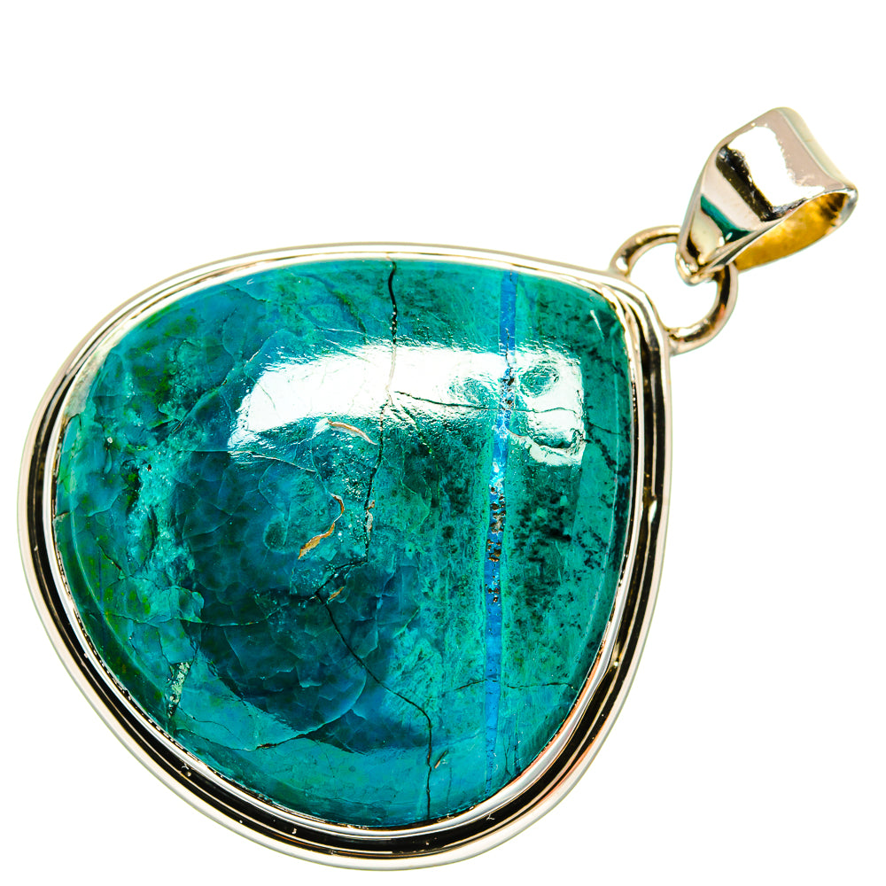 Chrysocolla Pendants handcrafted by Anasilvercos - PD25571 - Photo 2