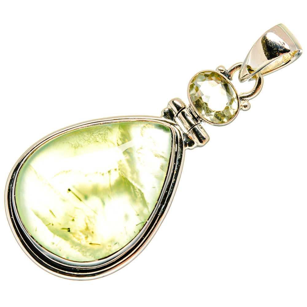 Prehnite Pendants handcrafted by Anasilvercos - PD25577 - Photo 2