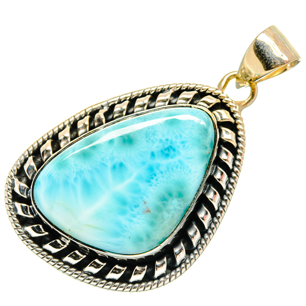 Larimar Pendants handcrafted by Anasilvercos - PD25595 - Photo 2