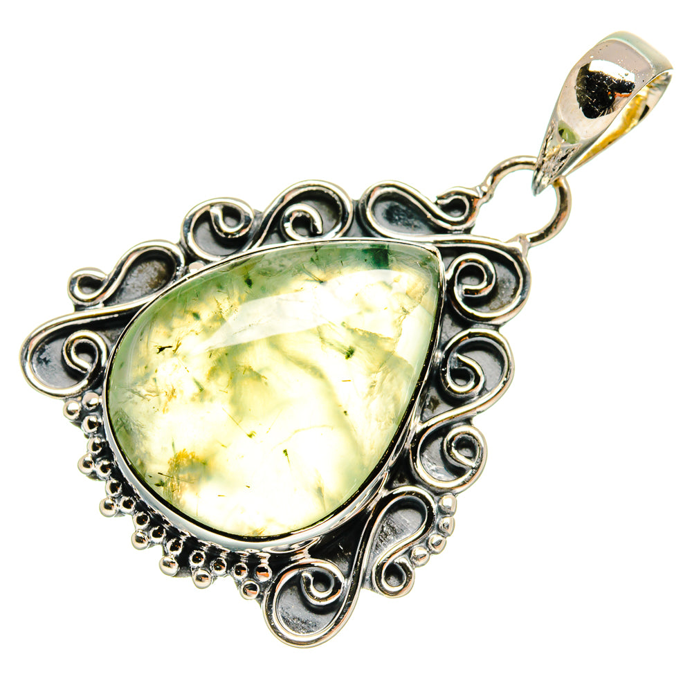Prehnite Pendants handcrafted by Anasilvercos - PD25600 - Photo 2