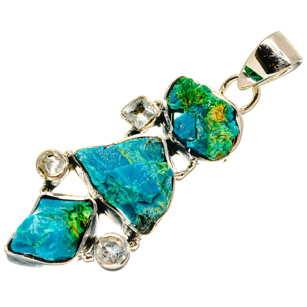 Chrysocolla Pendants handcrafted by Anasilvercos - PD25610 - Photo 2