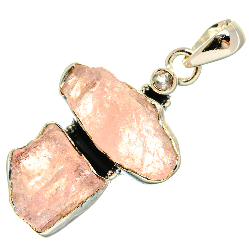 Rose Quartz Pendants handcrafted by Anasilvercos - PD25619 - Photo 2