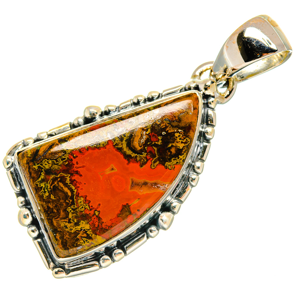 Moroccan Agate Pendants handcrafted by Anasilvercos - PD25636 - Photo 2