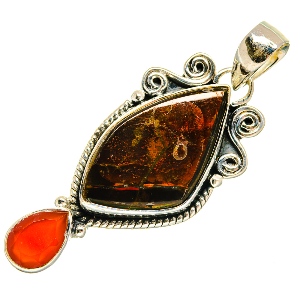 Ammolite Pendants handcrafted by Anasilvercos - PD25637 - Photo 2