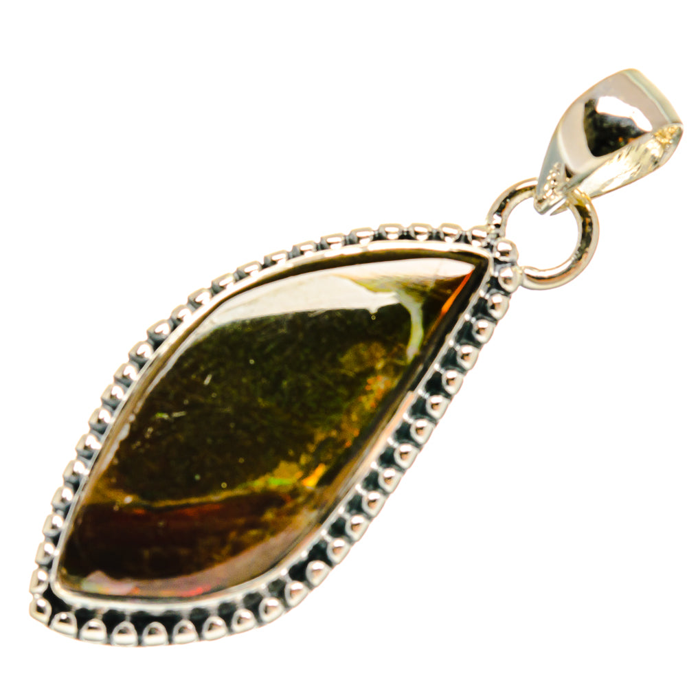 Ammolite Pendants handcrafted by Anasilvercos - PD25638 - Photo 2