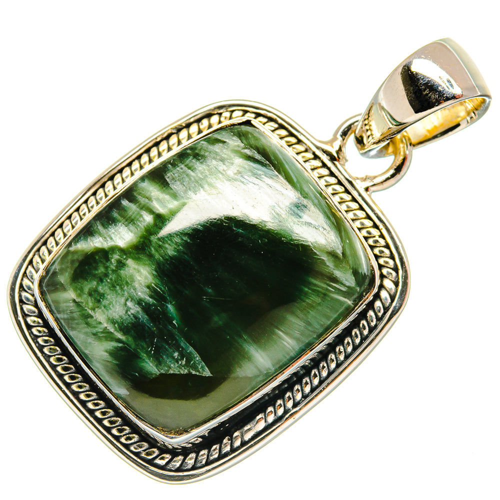 Seraphinite Pendants handcrafted by Anasilvercos - PD25642 - Photo 2